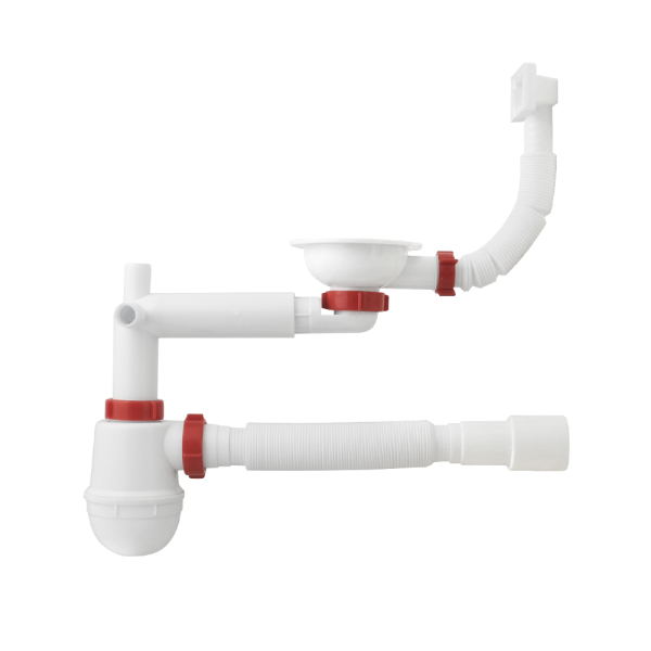 Сифон для кухні PLM 3 1/2'x40 з гофротрубою 40x40/50 євро