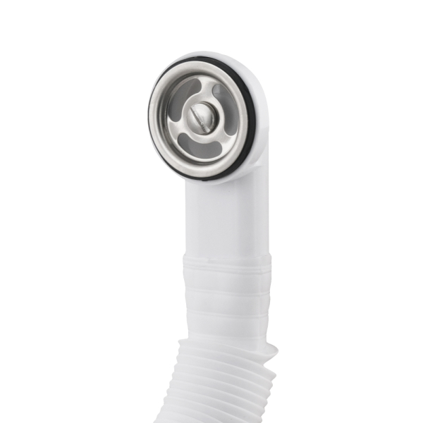 Kitchen siphon PLM 1 1/2'x40 with threaded outlet, corrugated pipe 40x40/50 mm PM 40 SF 20 04